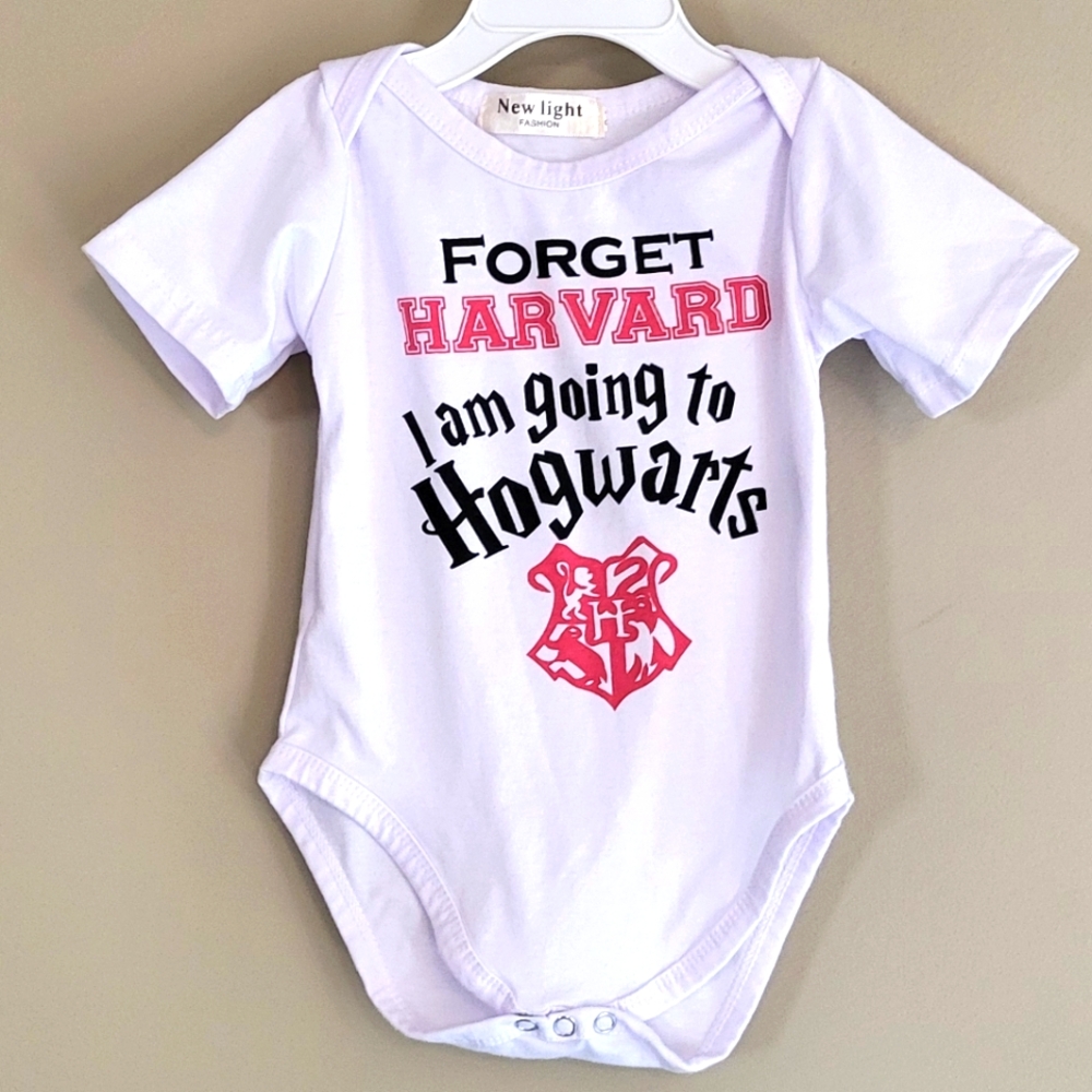 White Hogwarts onesie/bodysuit
